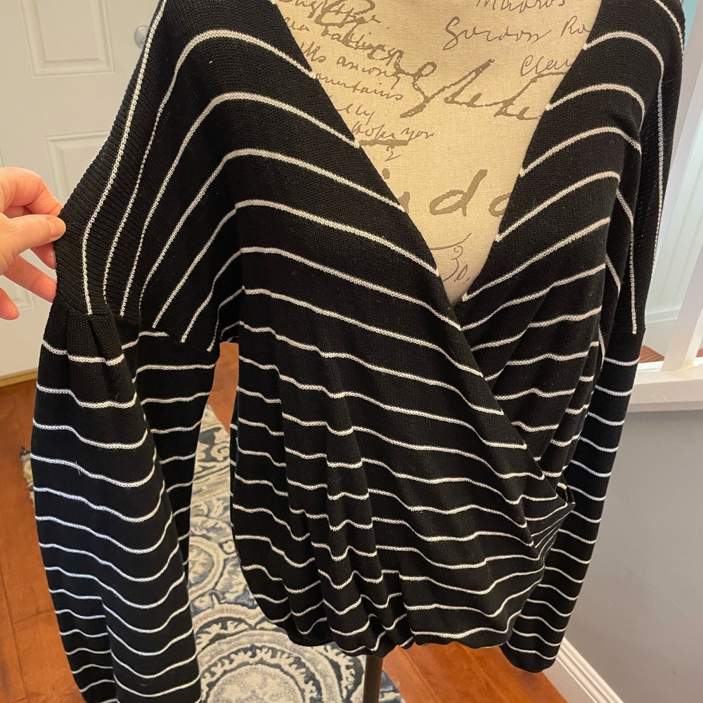 Lightweight wrap sweater